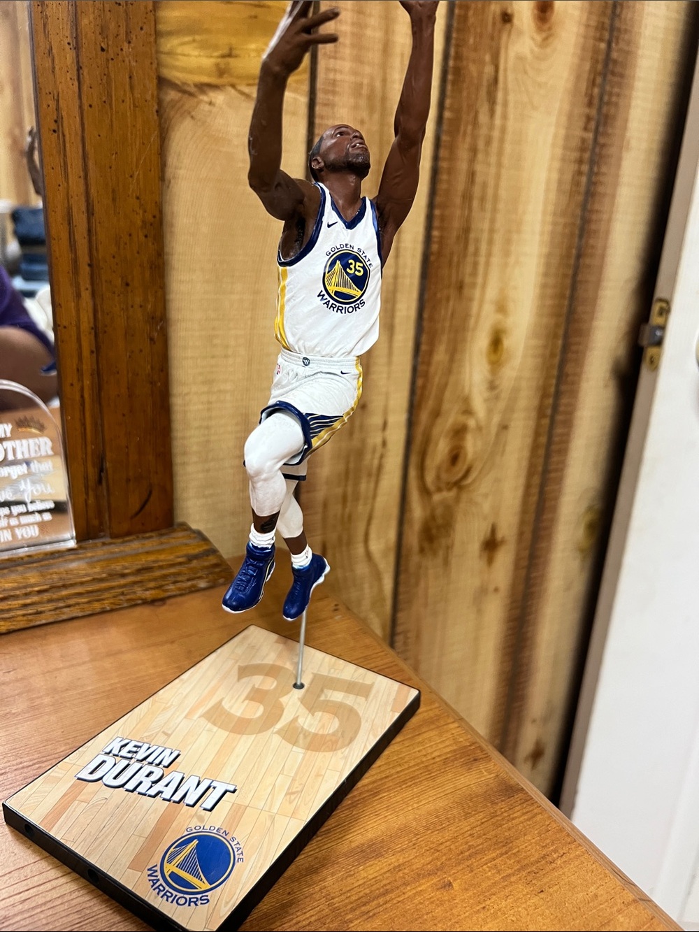 Kevin Durant Golden State Warriors Figure - White & Blue Jersey